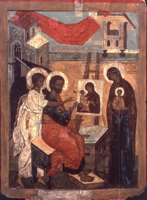 Святой Апостол и Евангелист Лука и Пресвятая Богородица