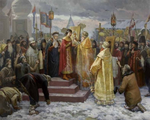 Левая часть триптиха «Кострома — колыбель династии Романовых»