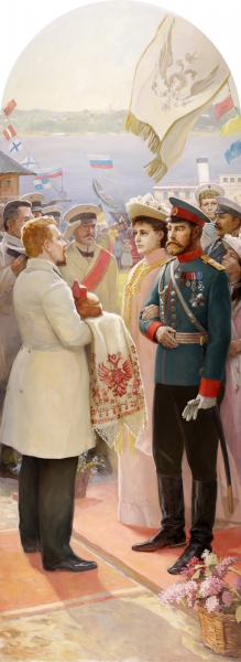 Посещение Костромы Николаем II 1913 г