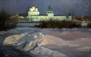 Не усыпаемая молитва Вид Ипатьевского монастыря ночью
