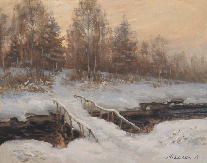 Первый снег картина картины живопись репродукция репродукции пейзаж художник