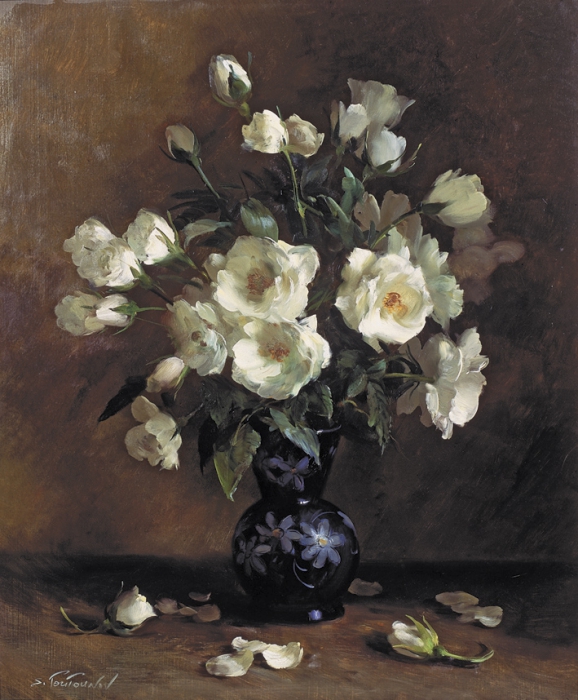 Белые розы репродукция для интерьера картина букет цветов маслом цветы в живописи натюрморт белые розы