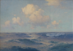 Ганзен А.В. (1876-1937) "Морской пейзаж" 1928