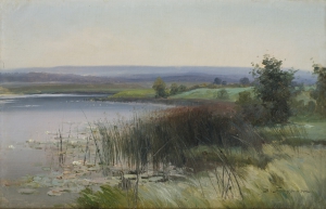 Батурин В.П. (1863-1938) "Пейзаж на берегу реки"