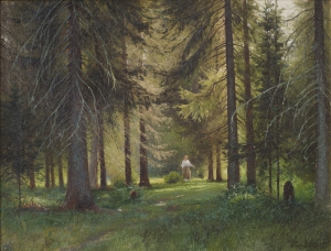 Писемский А.А. (1859-1913) "В еловом лесу"