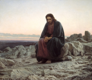 И.Н. Крамской  "Христос в пустыне"