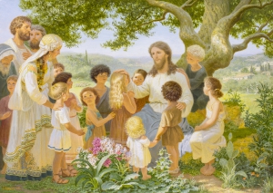 Христос и дети (вариан 1)
