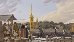 Петербургская сторона. Вид на церковь Апостола Матфея XVIII