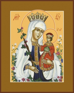 Икона Божией Матери "Неувядаемый Цвет" (образ2)