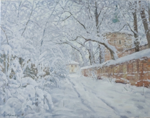 Снегопад в Ипатьевском монастыре